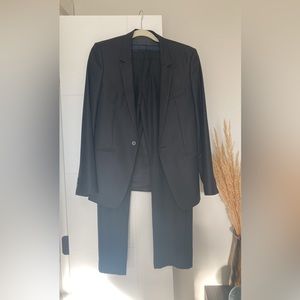 Zara men black wool suits